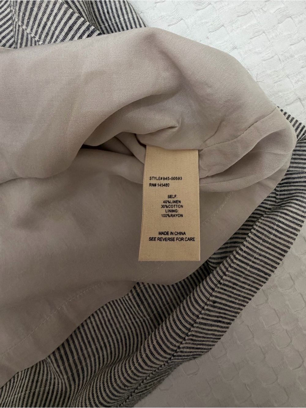 Mo:Vint New York Linen Blend Cottagecore Midi Dress Size Small - Picture 5 of 7